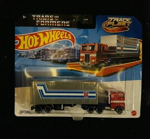 Hot Wheels Transformers Track Fleet Optimus Prime Brand NEW Rare Fast USPS Ship - Picture 1 of 4