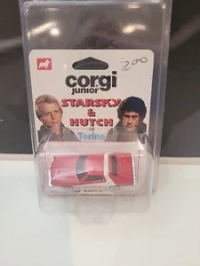 Vintage 1977 Corgi Junior STARSKY & HUTCH Ford Gran Torino #45 on the card 1:64 - Picture 1 of 3