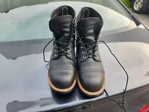 Red Wing Heritage Men's 6" Iron Ranger Leather Boot 8084 Black size 9.5 - Picture 1 of 5