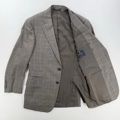BROOKS BROTHERS 'Golden Fleece' Blazer UK39R IT49R Grey Check HAND MADE IN USA - Image 1 of 4
