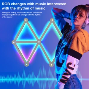 Neu RGB Wand Spleißen Lichter TUYA APP Smart Control LED Gaming Lichtleisten Hot - Bild 1 von 29
