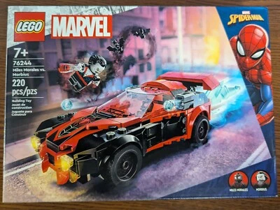 1 Pack - LEGO MARVEL MILES MORALES VS MORBIUS 220PC BUILDING TOY NIB 76244 - Image 1 of 4