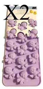 Chicks peeps Silicone Candy Mold Easter small 15-cav. by Celebrate It lot of 2 - Picture 1 of 3