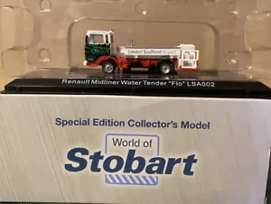 Atlas World of Stobart 1/76 RENAULT MIDLINER WATER TENDER “FLO” LSA002 MINT - Picture 1 of 1