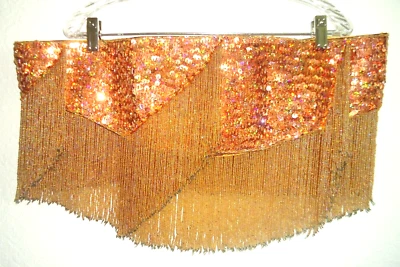 Vintage 70s Belt (Bedlach) Rokai Bronze Glass Beads Waist Size-42 in - Image 1 of 4