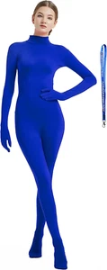 with Zipper Helper Womens Costume without Hood Spandex Zentai Unitard Body Suit - Picture 1 of 5