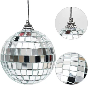 Mirrored 2.4 inch Disco Ball Ornaments Eight (8) Pieces Christmas Decorations - Picture 1 of 6
