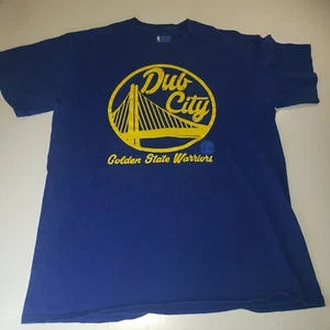NBA DUB CITY Golden State Warriors Adulto Azul Mangas Cortas Camiseta Talla Grande - Imagen 1 de 7