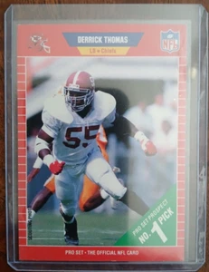 1989 Pro Set #498 Derrick Thomas (RC) Kansas City Chiefs - Picture 1 of 2