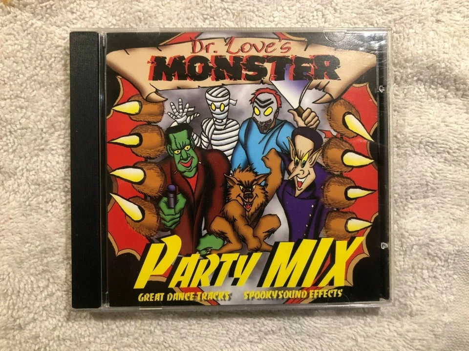 Dr. Love's Monster Party Mix (CD) Monster Mash-Ghostbusters-Nice Disk Foto 1 de 3
