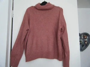 Primark Pink Knit Roll Neck Jumper Size 14-16 j10 - Picture 1 of 4