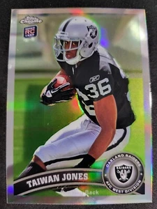 2011 Topps Chrome Taiwan Jones RC REFRACTOR  Card #61 Raiders - Picture 1 of 2