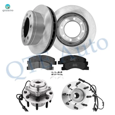 8 F 330.95mm Brake Rotors-D824-F7625 Pad-Hub For 1999-2004 Ford F-350 Super Duty - Imagem 1 de 4