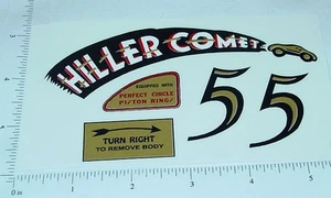 Hiller Comet Tether Car Replacement Sticker Set HC-001 - Picture 1 of 1