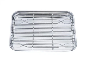 TeamFar Toaster Ofen Pfanne Tablett mit Kühlrost, Edelstahl Toaster - Bild 1 von 3