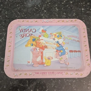 POPPLES THE CANDY STORE CAPER - Folding TV Lap Tray 17" X 12.5" Vintage 1987 - Picture 1 of 14