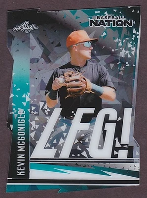 2025 Leaf Baseball Nation LFG! Kevin McGonigle Black Crystals Die Cut #/10 Tiger - Image 1 of 2