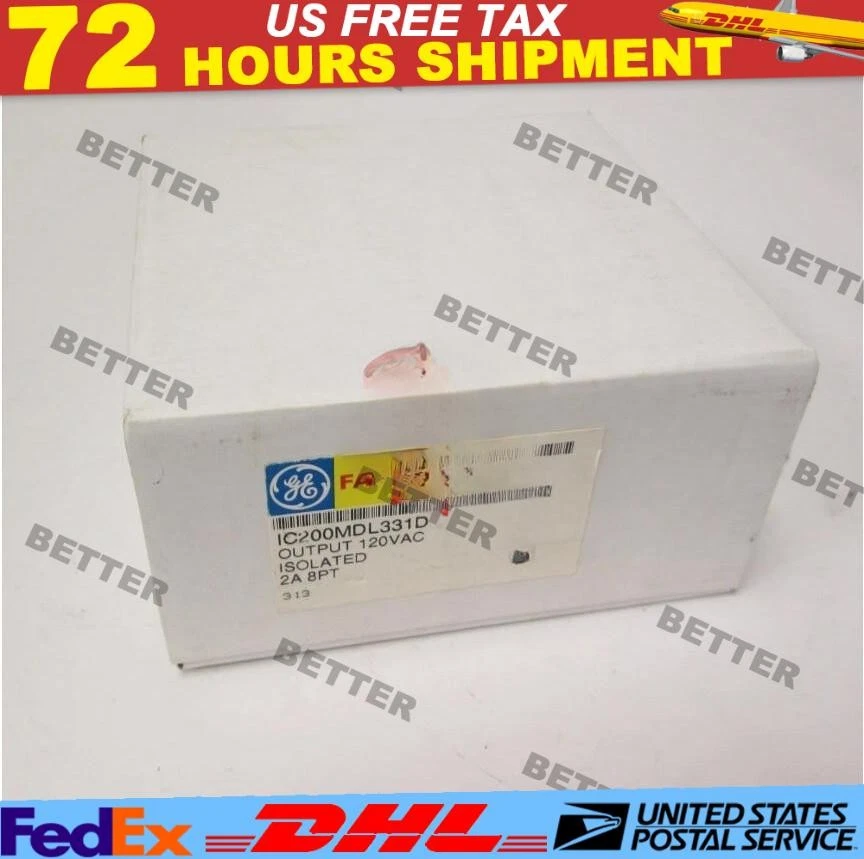 One NEW GE Fanuc IC200MDL331D VersaMax 8-Channel Isolated Output Module 120VAC - Image 1 of 1
