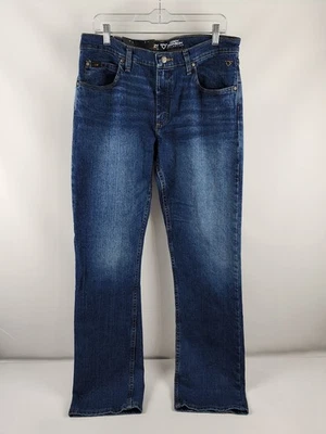 Pantalones de mezclilla Wrangler 20X para hombre 33x34 azul irregular colección Cody Johnson nuevos con etiquetas Foto 1 de 4