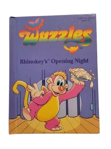 1984 Vintage Wuzzles Hard Back Book TV Show Series Rhinokey's Opening Night READ - Picture 1 of 6