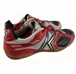 KELME Indoor Men’s Soccer Shoes Michelin Leather US 7 EU 40 Red White Black - Picture 1 of 16