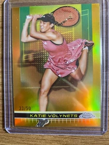 2024 Topps Chrome Gold Refractor /50 Katie Volynets #60 - Picture 1 of 2