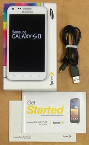 Samsung Galaxy S 2 II Epic Touch 4G SPH-D710 - White ( Sprint ) Rare Smartphone - Picture 1 of 8
