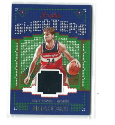 2021-22 NBA Hoops Corey Kispert Rookie Sweaters #RSW-CK Wizards  - Image 1 of 2