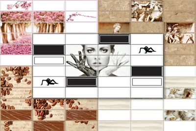 3D PVC Wandpaneele Küchenrückwand Wanddeko Dekor Platten Tapete Restposten - Bild 1 von 4