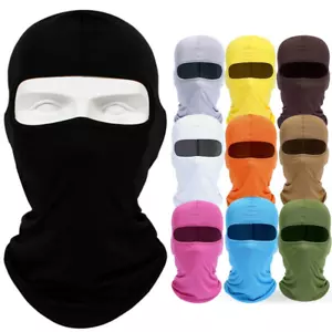 Máscara facial Balaclava delgada protección UV esquí capucha solar máscaras tácticas para hombre y mujer - Imagen 1 de 20