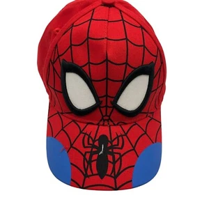 NWOT Boys Spiderman Baseball Cap Hat Marvel Red OSFM 3T-5T - Picture 1 of 6
