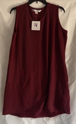 Nuevo Vestido de Vellón Lila Bloom Rojo Borgoña Sin Mangas Mini Nuevo con Etiquetas Grande Foto 1 de 4