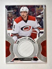 2017-18 17-18 Upper Deck UD Series 1 Game Jersey #GJ-EL Elias Lindholm