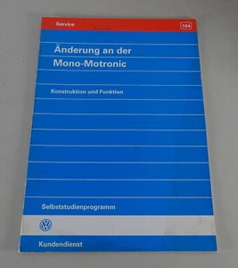 Self Study Program VW Ssp. 164 Changes on The Mono Motronic Construction - Picture 1 of 1
