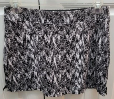 Tranquility Colorado Clothing Women's Medium Black & White Print  Skort - Image 1 of 4