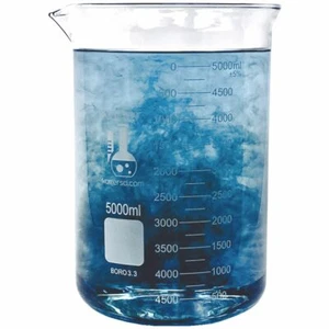5000ml Glass Beaker, Low Form, Graduated, Karter Scientific 213D22 (Single) - Picture 1 of 1