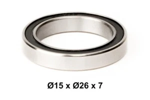 ELVEDES headset bearing high prec sealed 15 x 26 x 7 mm 15267 2RS ABEC 3 2017121 - Picture 1 of 6