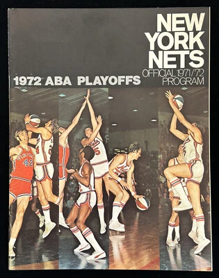 1971-72 NY Nets ABA Eastern Division Finals Basketball Program vs Squires & Dr J - Image 1 of 4