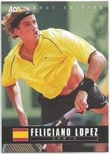 2005 Ace Authentic Debut Edition - Feliciano Lopez Tennis Card #48