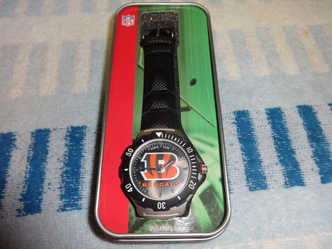 Cincinnati Bengals   watch by game time adult size free extra batteries Cover