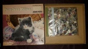Purr-fect Kitten 1020 piece Jigsaw puzzle Hoyle Products 1992 100% complete - Picture 1 of 2