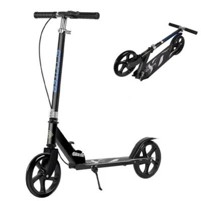 Scooter Tretroller Roller Cityroller Klappbarer Scooter mit 2 Räder Handbremse - Bild 1 von 4