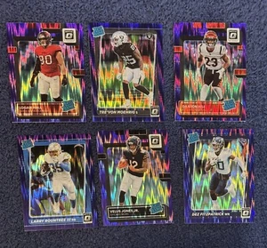 2021 Panini Optic Football-Purple Shock ROOKIE LOT-6 RCs - Picture 1 of 2