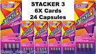 Stacker 3 2 Powerful Metabolizing Fat Burner 4 ct  (Lot of 6X Cards) 24 Capsules