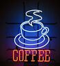 17"x14"COFFEE DONUTS Neon Sign Café-Shop Wandbehang Handwerk Visuell Kunstwerk