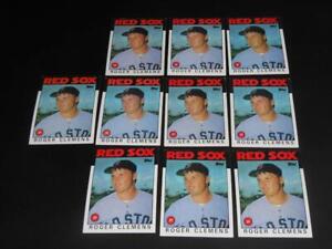 1986 Topps #661 lot of 10 ROGER CLEMENS cards! RED SOX!