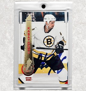 Alexei Kasatonov Boston Bruins Pinnacle Autographed Card