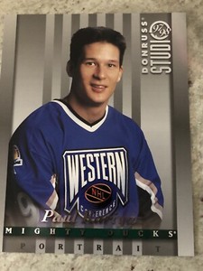 Paul Kariya 1997-98 Donruss Studio '97 Portrait Anaheim Mighty Ducks #4 NM 8x10