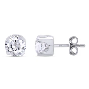 G-H VS-SI 0.25 - 1.50 ctw Lab Grown Diamond Studs Earrings 14k Gold Earrings - Picture 1 of 12