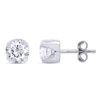 G-H VS-SI 0.25 - 1.50 ctw Lab Grown Diamond Studs Earrings 14k Gold Earrings - Image 1 of 3